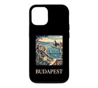Budapest Hungary Parliament River Retro Travel Design Case for iPhone 12/12 Pro