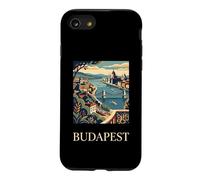 Budapest Hungary Parliament River Retro Travel Design Case for iPhone SE (2020) / 7/8