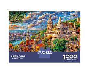 Budapest_ Hungary Puzzle 1000 Pcs Impossible Jigsaw Puzzle, Challenge Puzzle for Adults & for Age 14 And Up 52x38cm/1000pcs