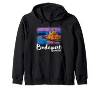 Budapest Hungary Souvenir Budapest Zip Hoodie