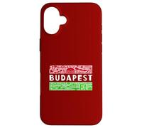 Budapest Hungary Symbols And Landmarks Travel Souvenir Case for iPhone 16 Plus