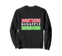 Budapest Hungary Symbols And Landmarks Travel Souvenir Sweatshirt