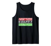 Budapest Hungary Symbols And Landmarks Travel Souvenir Tank Top
