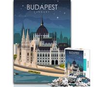 Budapest Hungary Travel Jigsaw Puzzles for Teenagers 1000 Piece,Educational Games Wall Decoration Unique Birthday And Xmas Gifts 50x75cm