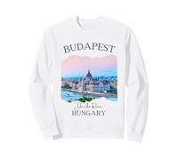 Budapest Hungary Travel Souvenir Hungarian Parliament Women Sweatshirt