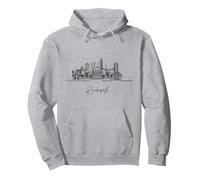 Budapest Hungry Skyline Europe Travel Souvenirs Pullover Hoodie