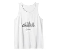 Budapest Hungry Skyline Europe Travel Souvenirs Tank Top