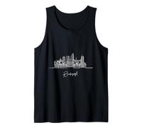 Budapest Hungry Skyline Europe Travel Souvenirs Tank Top