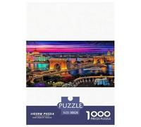 Budapest Night View Jigsaw Puzzle 1000 Pieces Adults Teens Entertainment Hobby Poster Guide Durable Box 38x26cm/1000pcs
