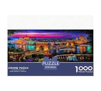 Budapest Night View Puzzle 1000 Pieces for Adults Mindful Relaxing Hobby Eco-Friendly Thick Board 38x26cm/1000pcs