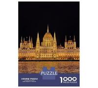 Budapest Parliament Danube(无水印)(83D27) Jigsaw Puzzle 1000 Pieces, Romantic City Break Scene, Premium Paper Puzzle, Decorative Artwork for Travel Lovers, Birthday Gift, 52x38cm/1000pcs