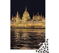 Budapest Parliament Danube(无水印)(9A0E0) Jigsaw Puzzle 1000 Pieces, Romantic City Break Scene, Matte Printed Jigsaw for Travel Lovers, Screen-Free Fun, 38x26cm/1000pcs