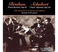 Budapest String Quartet:Szell - Piano Quintet Op. 34/'trout' Quintet Op. 114