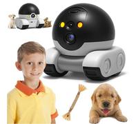 Budbot Robot, 1080p Dual-Lens Budbot Camera Blinky Bot Robot - 360° Mobile Security Cam with Color Night Vision, 2-Way Talk, Motion Detection, App Control - For Pets, Elderly Monitoring (WIFI)