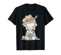 Buddah Meditation Cowboy Hat Leopard Outfit T-Shirt