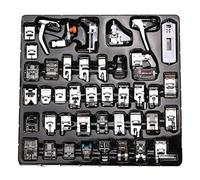BUDDE 42pcs Domestic Sewing Machine Presser Feet Set for Brother, Babylock, Singer, Janome, Elna, Toyota, New Home, Simplicity, Necchi, Kenmore, and White Low Shank Sewing Machines