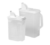 Buddeez 8 Qt and 3.5 Qt Bird Seed Dispenser Set - Set of 2 Containers with Lids