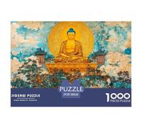 Buddha 1000 Piece Jigsaw Puzzle For Adults Challenging Game Stress Relief Puzzle Exercise The Memory of The Brain for Men, Women, Elders, Seniors 38x26cm/1000pcs