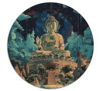 Buddha 1000 Piece Jigsaws Puzzles Round Puzzles For Adults And Kids Gifts Creative Challenging & Educational Art 1000pcs (67.5x67.5cm)