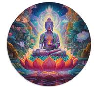 Buddha 1000 Piece Jigsaws Puzzles Round Puzzles For Adults And Kids Gifts Difficult Challenge Challenging & Educational Art 1000pcs (67.5x67.5cm)