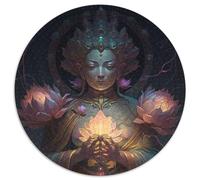 Buddha 1000 Pieces Puzzles for Adults 1000 Piece Round Jigsaw Family Activity, DIY Home Decor, 67.5x67.5cm