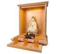 Buddha Altar Shelf, Offering Table, Wood Feng Shui Buddhist Altar Cabinet