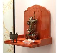 Buddha Altar Shelf, Wall Mounted Wooden Shrine for Home Décor, Space-Saving Offering Table for Guan Gong, God of Wealth, Modern Pagoda Niche Cabinet