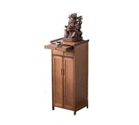 Buddha Altar Table - Chinese Bamboo Cabinet with Pull-Out Slide Rails, Stable Load-Bearing Design, Ideal for Home Decor & Meditation Space (42x38x101cm)