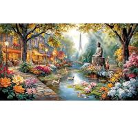 Buddha-and-Elephant-Mandala-Art 1000Pc Recycled Paper Jigsaw Puzzle Fun and Challenging Family Game for Adults Educational Game Challenge for Relaxation, Creativity & Gift Giving 38x52/1000pcs