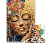 Buddha Art Jigsaw Puzzles for Adults 1000 Piece,Challenging To Complete But Fun And Humorous Unique Home Decor And Gifts 50x75cm