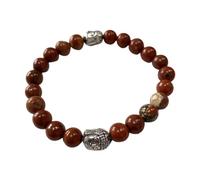 Buddha Bracelet, Red Jasper