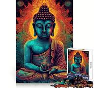 Buddha Bright Mandala Zen for Adults 1000 Piece Jigsaw Puzzle Cognitive Workout Restful Escape No Rough Edges Ideal Present (38x26cm)