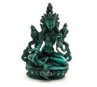 Buddha-Buddha Green Tara Resin Statue 12cm | Buddhist Staue of Green Tara