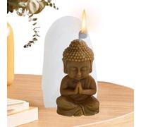 Buddha Candle Making Tool - Unique Candle Mold, Buddha Shaped Candle Maker | Amitabha Small Buddha Statue Silicone Molds, Decorative Buddha Candle Mold for Candles, Creative Crafting, Buddha Mold