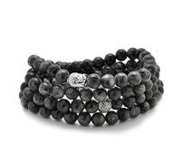 Buddha Charm Meditation Jewelry of 108 Mala Prayer Beads Bracelet or Necklace, Gemstone Stone, no gemstone