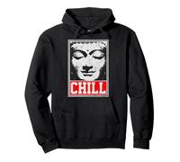 Buddha Chill Yoga Buddhist Zen Buddhism Meditation Funny Pullover Hoodie
