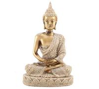 Buddha Craft, Buddha Decor Buddha Statue, Home Ornament Carving Statue, for Birthday Gift for Office Decoration for Home Decoration for Home(A gold)
