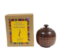 Buddha Delight Natural Solid Perfume Beeswax Long Lasting Body Fragrance Balm Solid State Eau De Perfum in Wooden Jar 6 gm