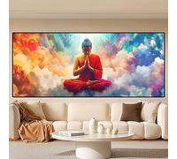 Buddha Diamond Art Painting, 5D Dream Diamond Painting kit, Large 200x100cm/39x79in Dimond Art for Adults, DIY Crystal Art Gem Embroidery Crafts kits, Hobbies for Adults Women, Home Wall Decor 0R-105