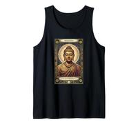 Buddha Enlightenment Dharmachakra Spiritual Awakening Tarot Tank Top