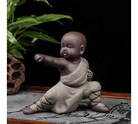Buddha Figure Statue Monk Sculpture Tea Tray Decor Zen Ornament Weatherproof Frostproof Indoor and decoration for living room bedroom balcony terrace or as a gift