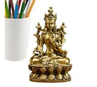 Buddha Figurine, Standing Statue, Zen Decor, Meditation Buddha Home Decor, Decorative Yoga Figurines for Spiritual Territory, Table, Living Room Decorations (140g/110g)
