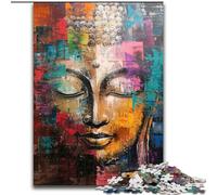 Buddha Graffiti 1000 Piece Jigsaw Puzzles for Adults Gifts, Educational Games Home Decoration Birthday Present, Gifts, Wall Art (26x38cm)