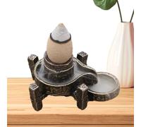 Buddha Hand Backflow Incense Burner, Smo-ke Waterfall Incense Burner, Vintage Metal Incense Burner, Incense Fountain Buddha Incense Holder, Incense Cone Burner For Yoga, Home Decor