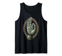 Buddha Hand Gesture Abhaya Mudra Zen Buddhism Hindu Elegant Tank Top