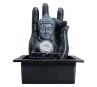 Buddha Hand Head Tabletop Water Feature Crystal Sphere 20X25X35Cm