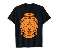 Buddha Head Buddhist Wisdom Value Graphic T-Shirt, Men, Black, L