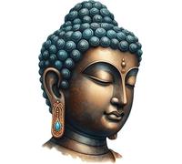 Buddha Head Vinyl Decals, Buddhism Stickers for Phone, Cups and Walls