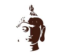 Buddha Head Wall Art Decal Bedroom Buddhism Oriental Buddhist Relaxation Home Decor Wall Stickers Vinyl Removable Decals-XL-75x118cm