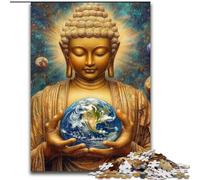 Buddha Holding The Earth JigsawPuzzle 1000 Pieces for Teenagers, Suitable for People Aged 14 And Above Home Decoration Gift Ideas (50x75cm)